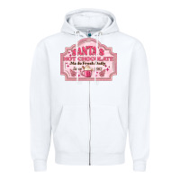 White santas hot chocolate Zipper Hoodie - MaliasSmallBusiness