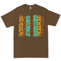 Cacao Western Brushstrokes Premium Tee - texasbilliewilder