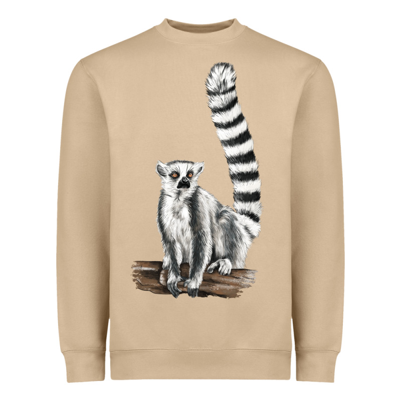 Ringtail Cat Heavyweight Sweatshirt by LillyAllenDesigns | Teevron