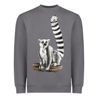 Storm Ringtail Cat Heavyweight Sweatshirt - LillyAllenDesigns