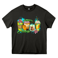 Asphalt alligator coffee cups Heavy Core Tee - Zillion Design Studio