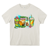 Cream alligator coffee cups Heavy Core Tee - Zillion Design Studio