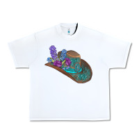 White cowboy hat Urban Heavy Tee - AdoDesignShop