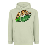 Matcha St. Patricks Day Leopard Lips Heavyweight Hoodie - Bettercallsaul
