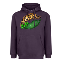 Plum St. Patricks Day Leopard Lips Heavyweight Hoodie - Bettercallsaul