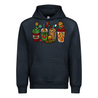 Navy Mexican coffee cups Mexico Urban Hoodie - HowdyJamesFarm