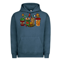 Pigment Midnight Navy Mexican coffee cups Mexico Urban Hoodie - HowdyJamesFarm