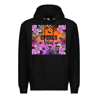 Black Spooky Vibes Premium Hoodie - texasbilliewilder