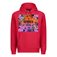 Cardinal Spooky Vibes Premium Hoodie - texasbilliewilder
