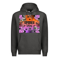 Charcoal Heather Spooky Vibes Premium Hoodie - texasbilliewilder