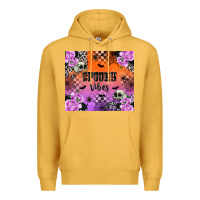 Mustard Spooky Vibes Premium Hoodie - texasbilliewilder