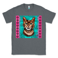 Charcoal Heather Western Bengal Cat Classic Tee - LillyAllenDesigns