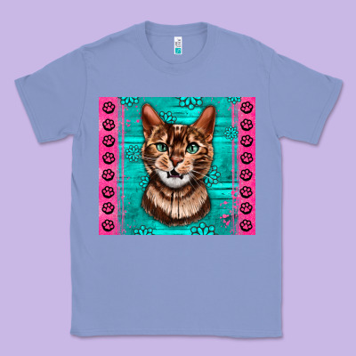 Western Bengal Cat Classic Tee Designed By Lillyallendesigns