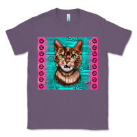 Lavender Western Bengal Cat Classic Tee - LillyAllenDesigns