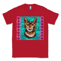 Red Western Bengal Cat Classic Tee - LillyAllenDesigns