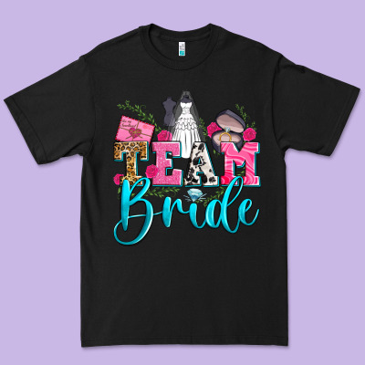 Team Bride Premium Tee Designed By Zillion Design Studio