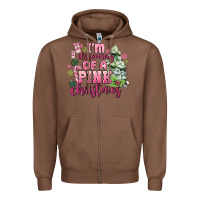 Chestnut im dreaming of a pink christmas Zipper Hoodie - MaliasSmallBusiness