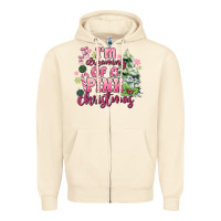 Sandshell im dreaming of a pink christmas Zipper Hoodie - MaliasSmallBusiness