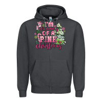 Smoke im dreaming of a pink christmas Zipper Hoodie - MaliasSmallBusiness