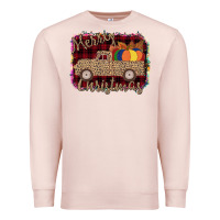 Pale Pink Merry Christmas Truck Premium Sweatshirt - Bettercallsaul