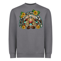 Storm western gnome sunflowers rainbow Heavyweight Sweatshirt - BarkalooDesign