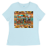 Baby Blue lpn licensed practical nurse Ladies Tee - JahusDesignShop