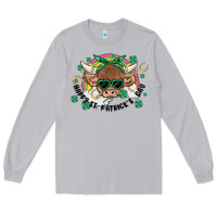 Moon Dust st. patrick's day highland cow Long Sleeve Tee - MaliasSmallBusiness