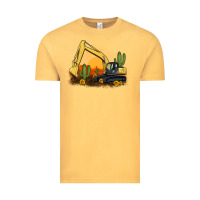 Vintage Mustard excavator cactus sunflower sunset Vintage Tee - Artiststas