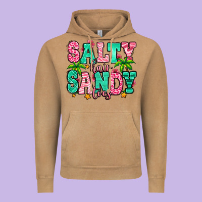 Salty Hair Sandy Toes Vintage Hoodie Designed By Jasminsmagicworld