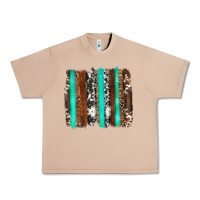 Burro western cowhide wood and turquoise glitter brushstrokes Urban Heavy Tee - Artiststas