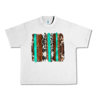 Lunar Rock western cowhide wood and turquoise glitter brushstrokes Urban Heavy Tee - Artiststas