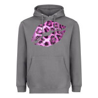 Storm Pink Leopard Lips Heavyweight Hoodie - Bettercallsaul
