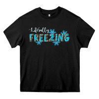 Black literally freezing winter Heavy Core Tee - RanaPortraitStore