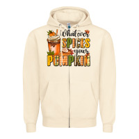 Sandshell whatever spices your pumpkin Zipper Hoodie - MaliasSmallBusiness
