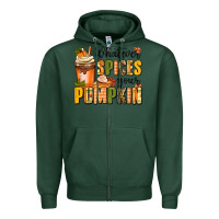 Sports Green whatever spices your pumpkin Zipper Hoodie - MaliasSmallBusiness