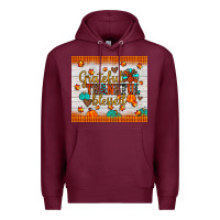 Burgundy grateful thankful blessed Premium Hoodie - JahusDesignShop