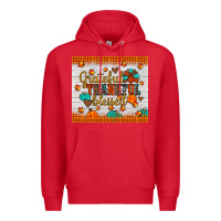 Red grateful thankful blessed Premium Hoodie - JahusDesignShop