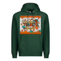 Sports Green grateful thankful blessed Premium Hoodie - JahusDesignShop