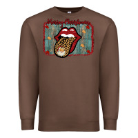 Chestnut Merry Christmas Lips Santa Premium Sweatshirt - Bettercallsaul