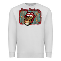 Dove Grey Merry Christmas Lips Santa Premium Sweatshirt - Bettercallsaul