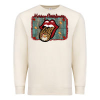 Sandshell Merry Christmas Lips Santa Premium Sweatshirt - Bettercallsaul