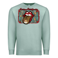 Seafoam Merry Christmas Lips Santa Premium Sweatshirt - Bettercallsaul