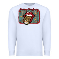 White Merry Christmas Lips Santa Premium Sweatshirt - Bettercallsaul