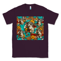 Plum mustang horse western Classic Tee - LillyAllenDesigns
