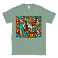 Sage mustang horse western Classic Tee - LillyAllenDesigns
