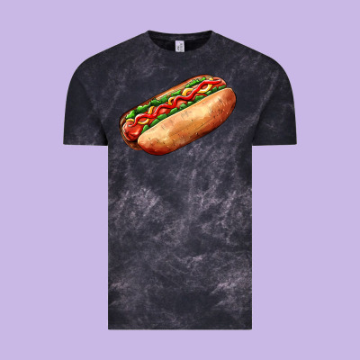 American Hot Dog Vintage Tee Designed By Adodesignshop
