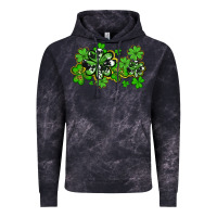 Cloud Black cowhide and leopard shamrocks Vintage Hoodie - AdoDesignShop