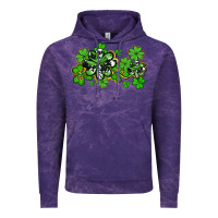 Cloud Purple cowhide and leopard shamrocks Vintage Hoodie - AdoDesignShop