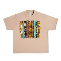 Burro western cowhide leopard turquoise brushstrokes Urban Heavy Tee - Artiststas