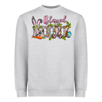 Heather Grey blessed mini easter Heavyweight Sweatshirt - BarkalooDesign